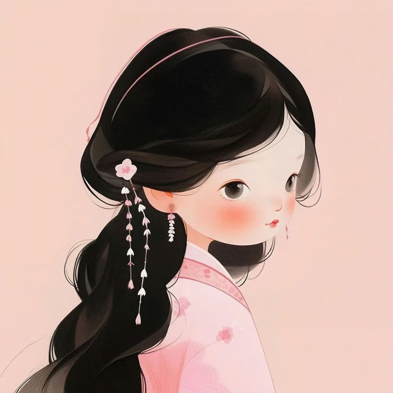 一组古风女生头像 "接受岁月的伤,仰望生活的78光,不辜负晨光,不