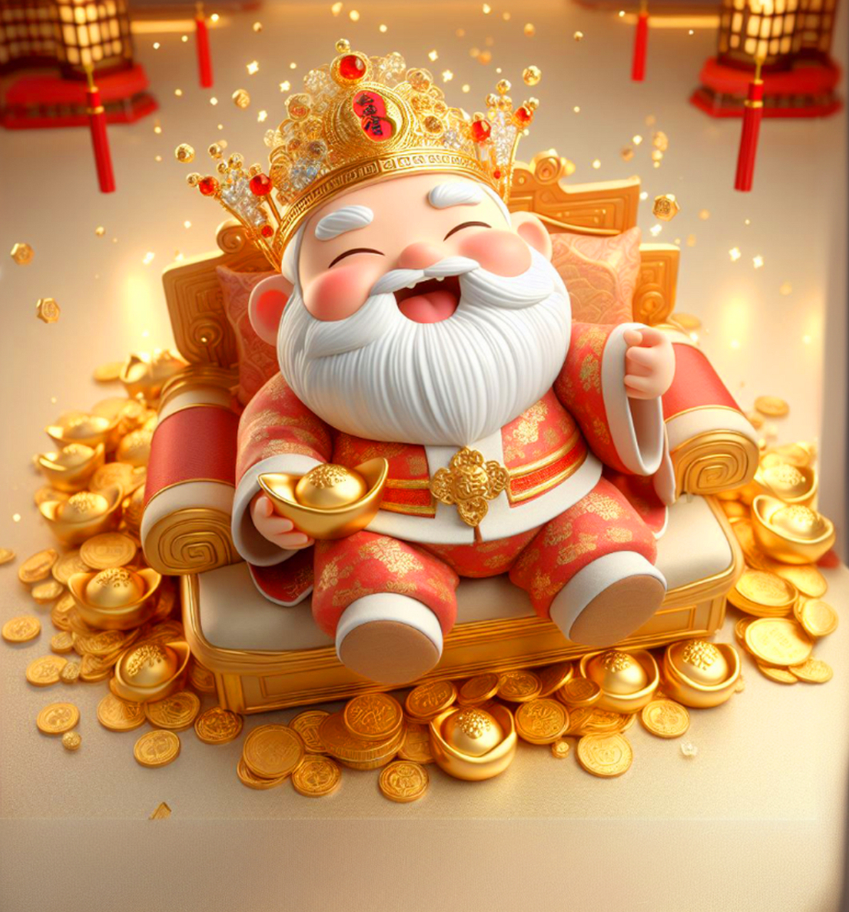 最靓头像壁纸征集赛# #财神# 衷心祝愿您在2024龙年里,财运亨通,腹篌
