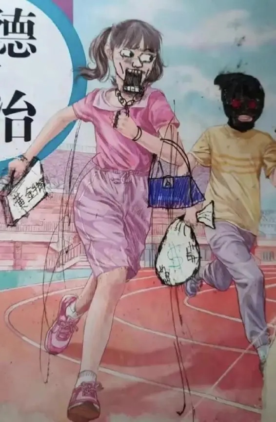小学生 "课本涂鸦" 走红,每张都是经典,老师:除了学习啥都行