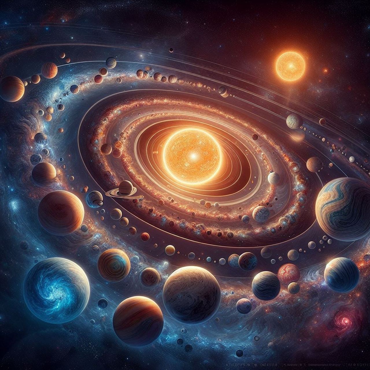 标准的太阳系的图片