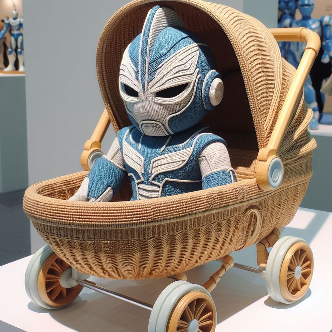 奥特曼婴儿车,有小朋友们喜欢吗?#奥特曼# #创意