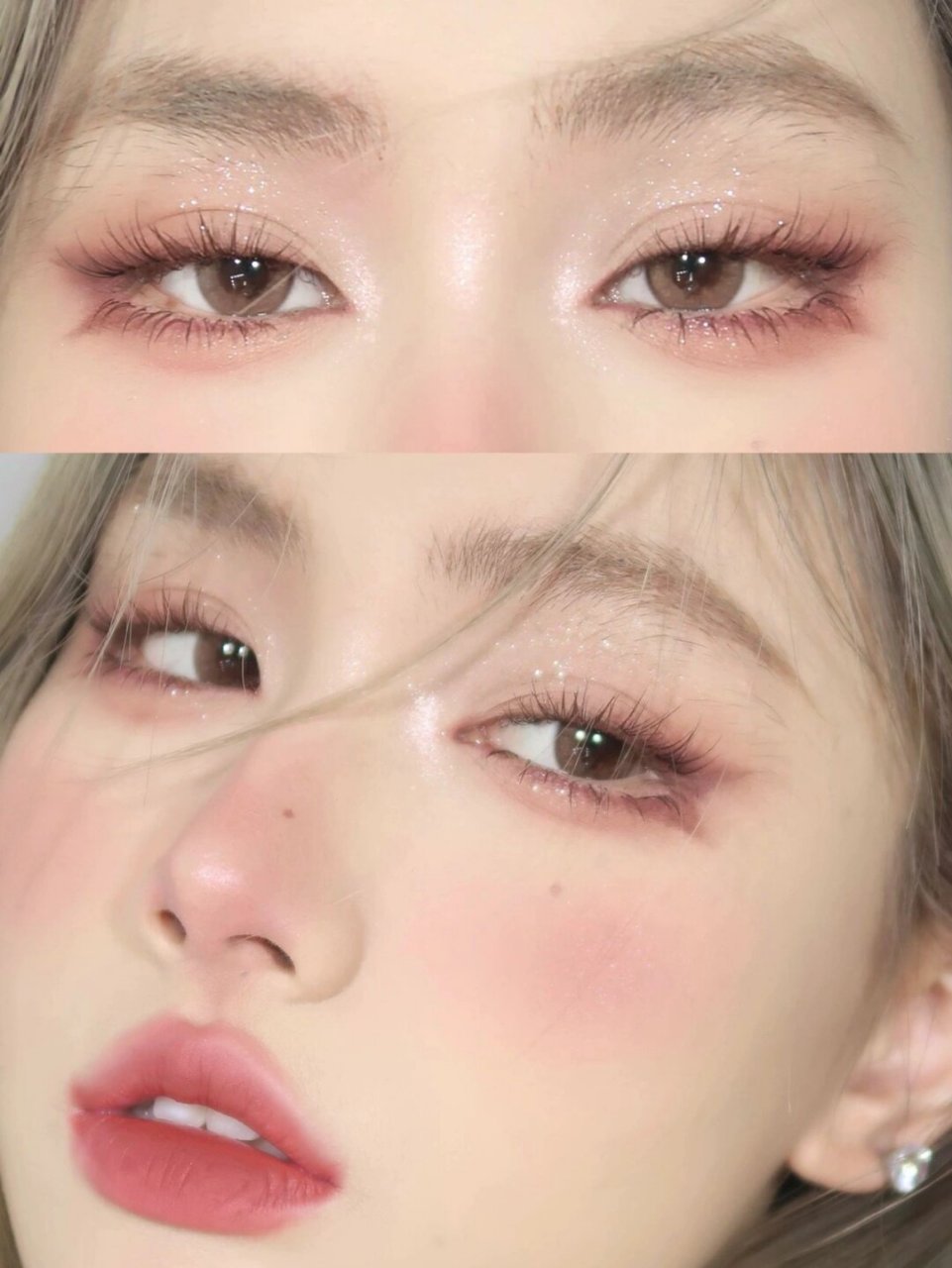 春夏纯欲约会妆  第一次尝试鱼尾眼线,效果出奇地好,非常嗲!