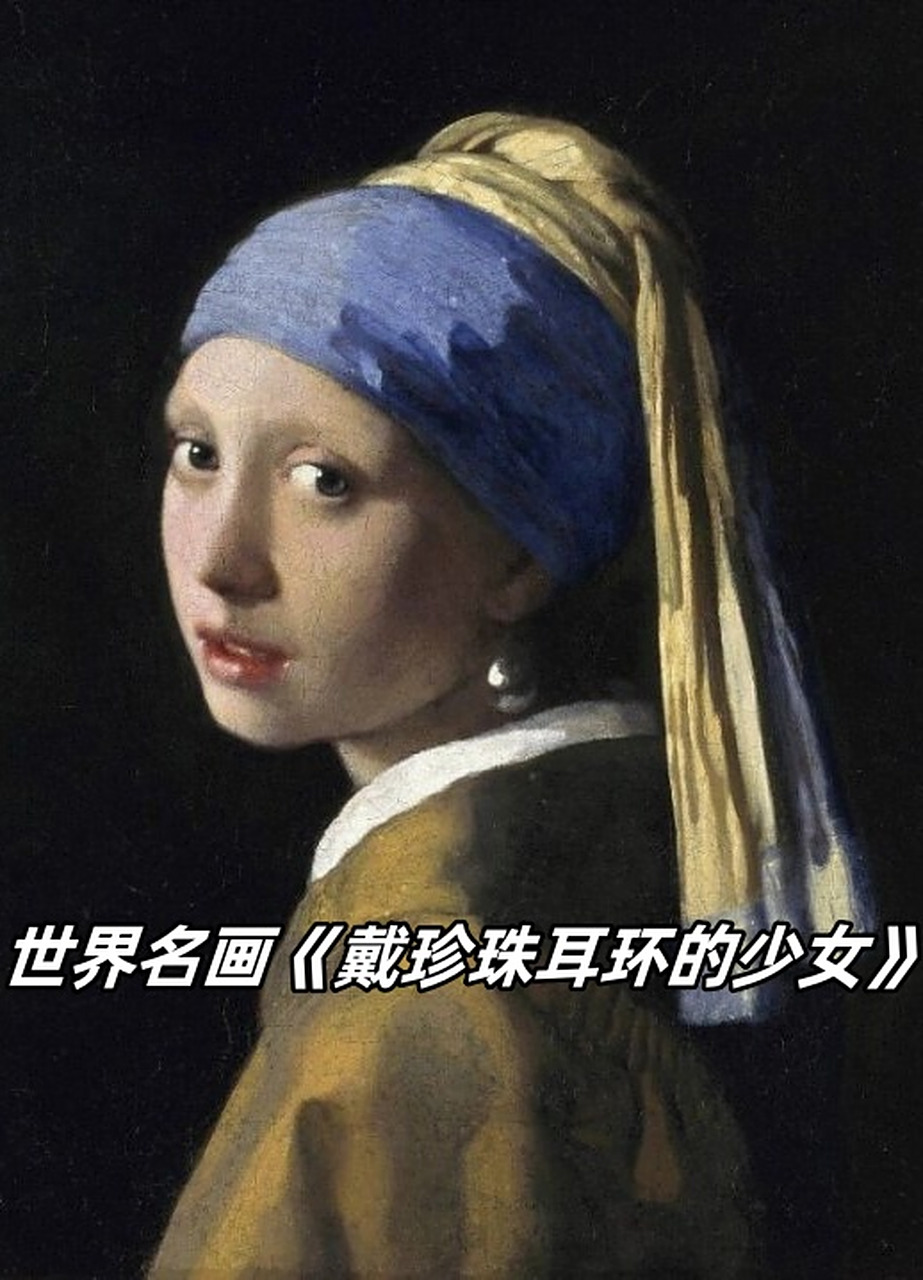 世界名画《戴珍珠耳环的少女》  《戴珍珠耳环的少女》是17世纪荷兰