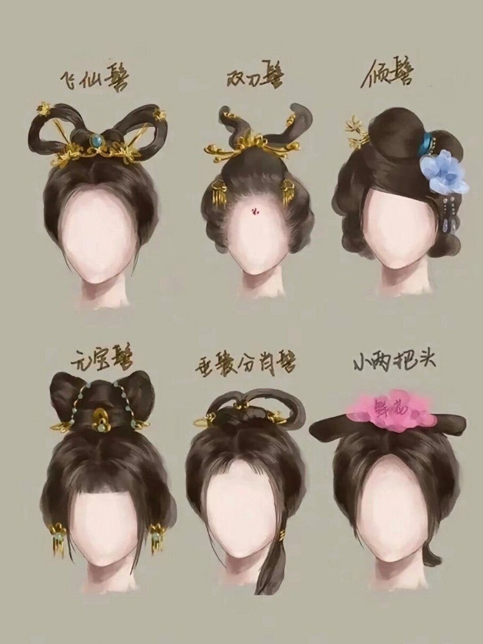 中国古代女子发髻大全