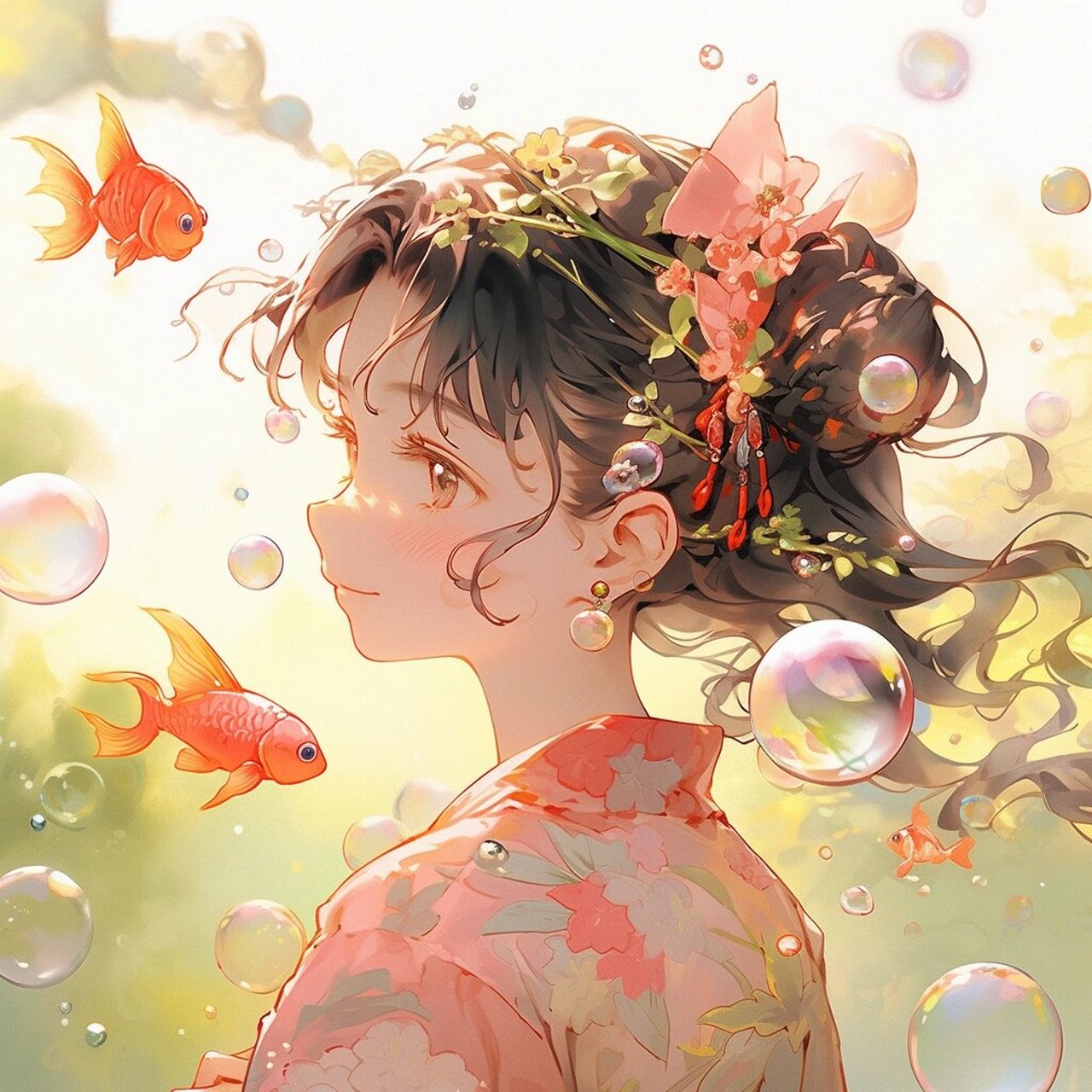 金木水  这款头像的设计真是精致绝伦,将女性的柔美和优雅展现得淋漓