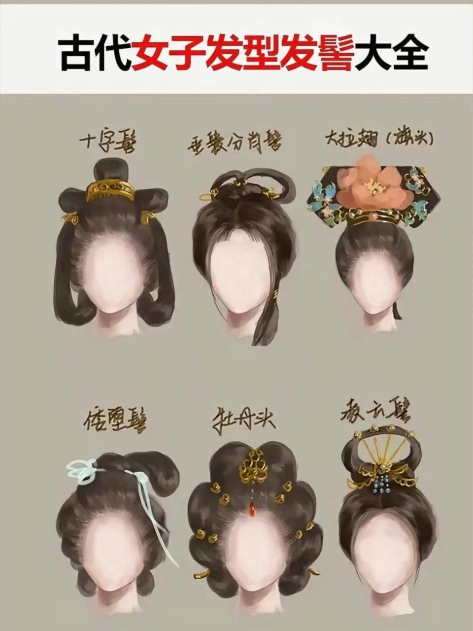 中国古代女子发髻大全
