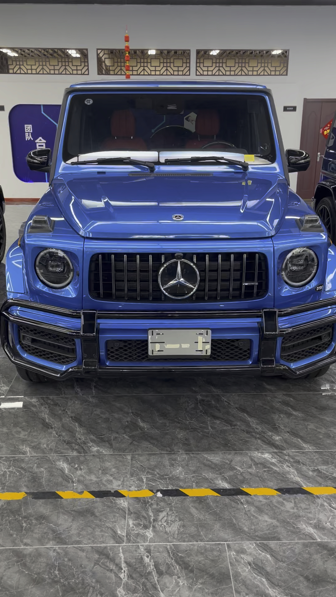 蓝色奔驰g63高配的一款美规版