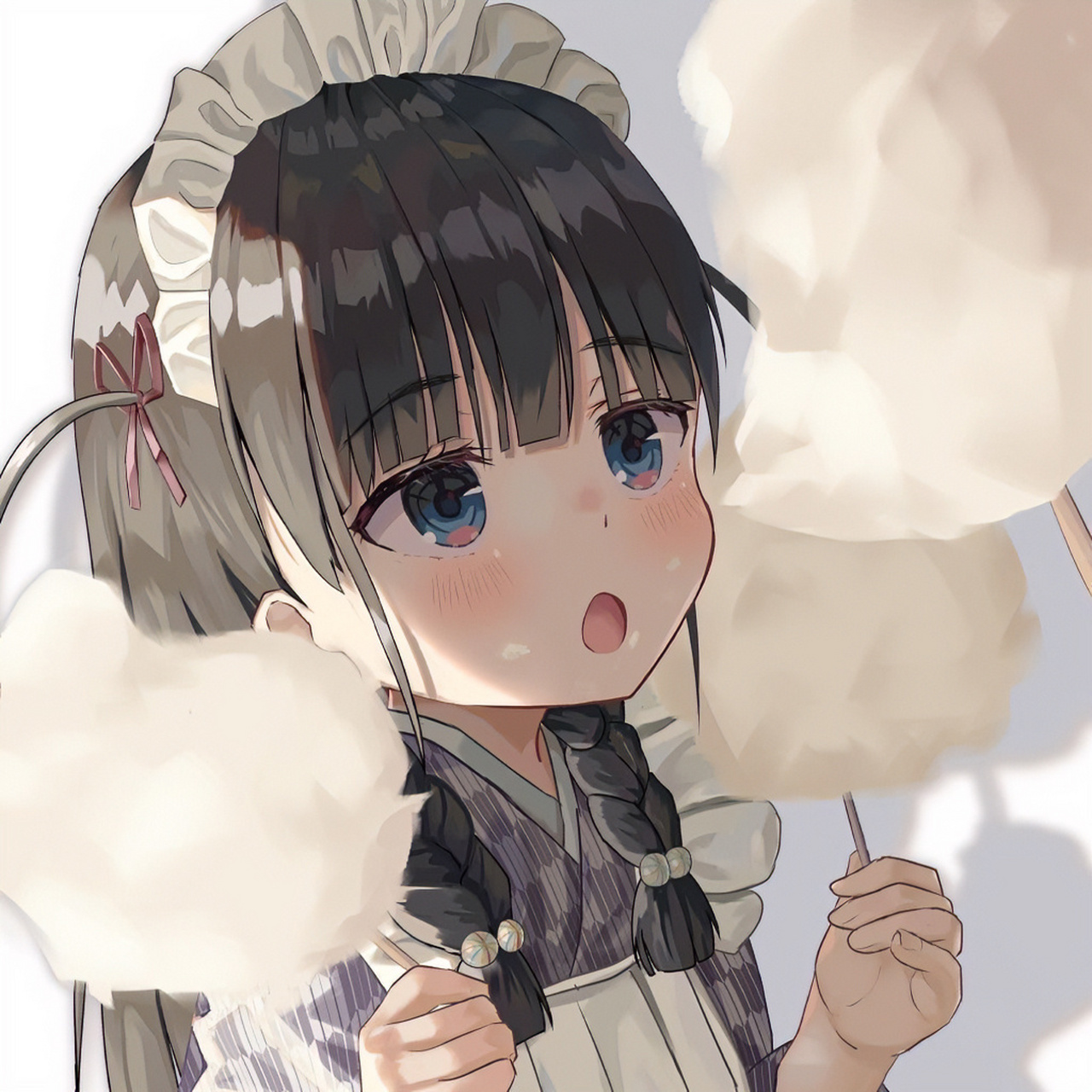 动漫女生头像 人们都说, 三次元是现实, 二次元是虚幻.