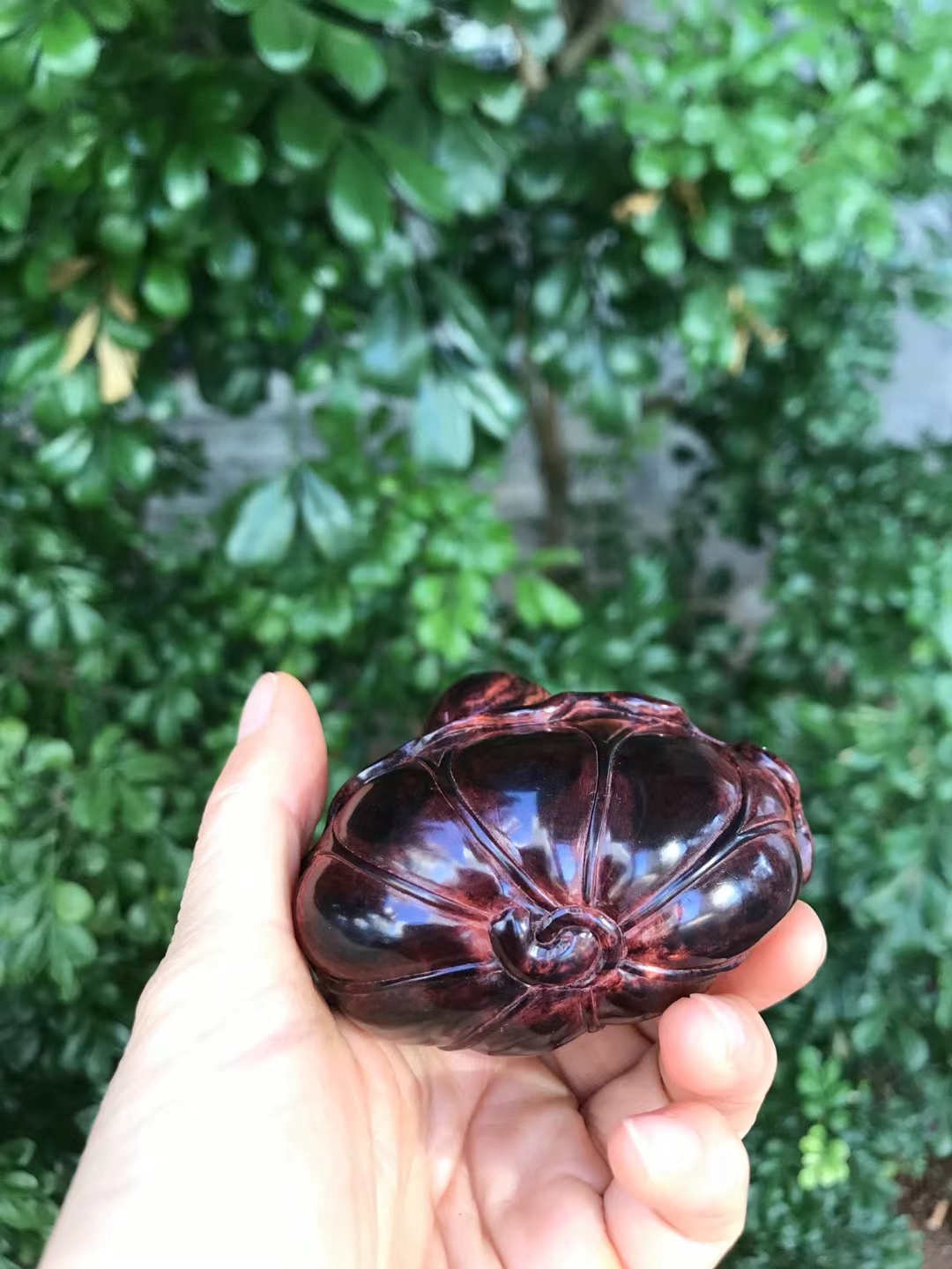 海南黄花梨紫油梨老料,顶级材质,年年有鱼,高品质手把件,长6.