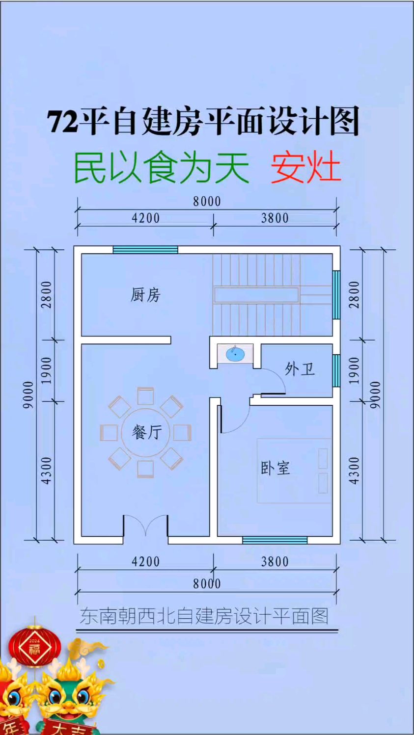 长20米宽8米建房图纸图片