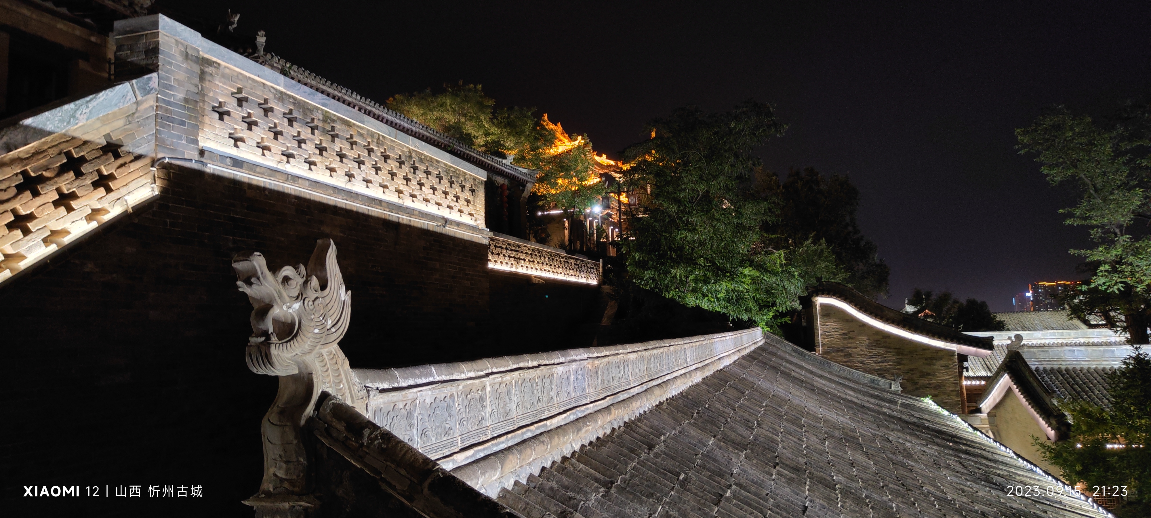 夜游忻州古城,秀容书院真是美极了,神仙视角令人难忘