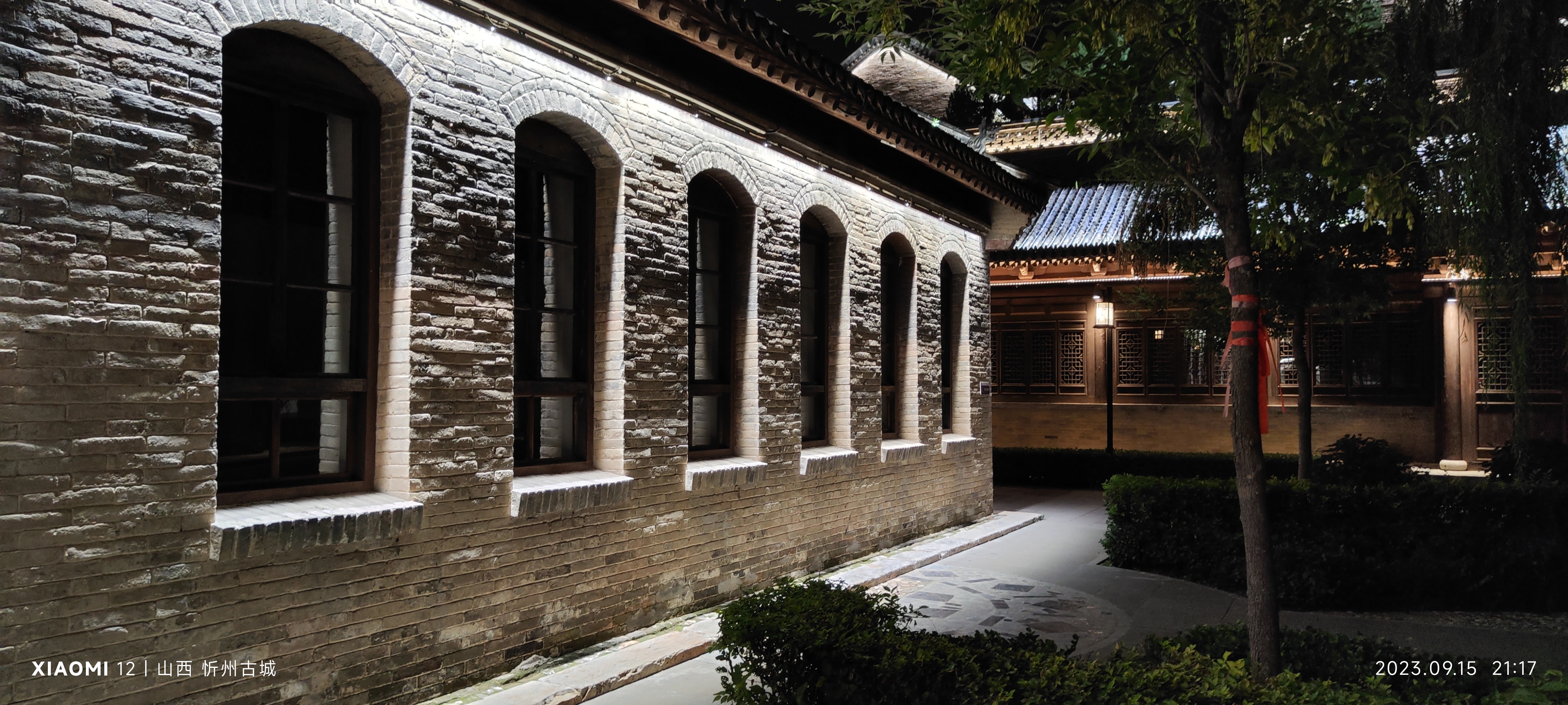 夜游忻州古城,秀容书院真是美极了,神仙视角令人难忘