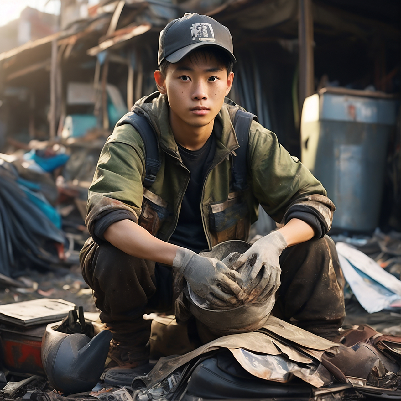 00后收破烂年入20万#