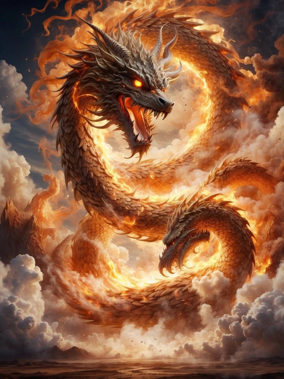 潜龙出渊,一飞冲天  蛟龙,是神话中的生物,披着闪闪发光的鳞甲,它的