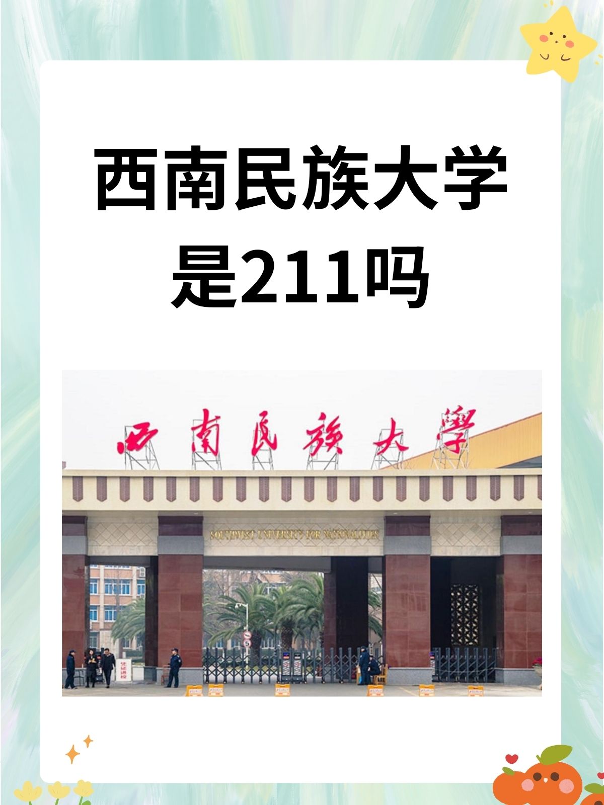西南民族大学是211吗