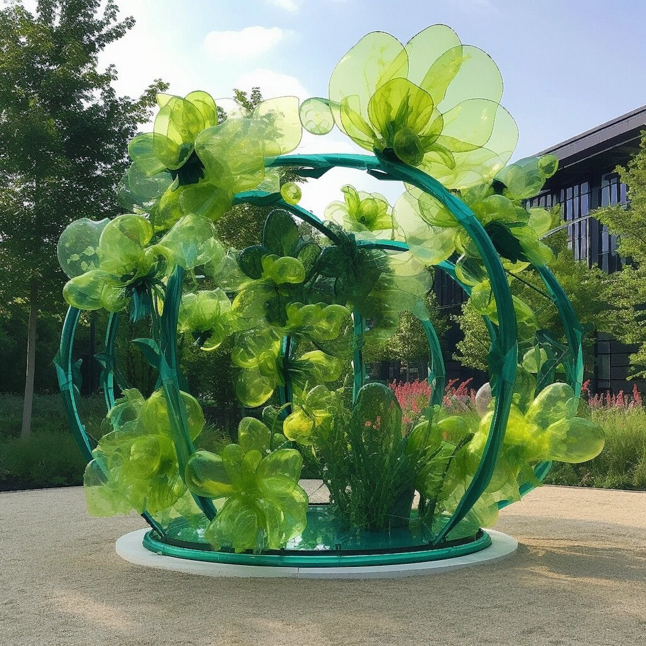 花艺美陈艺术装置,户外美陈,创意分享  美陈艺术装置,是将艺术与商业