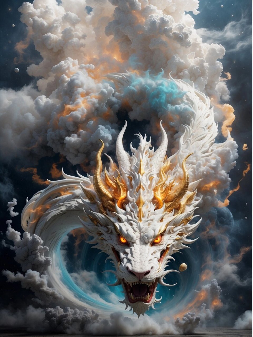 潜龙出渊,一飞冲天  蛟龙,是神话中的生物,披着闪闪发光的鳞甲,它的