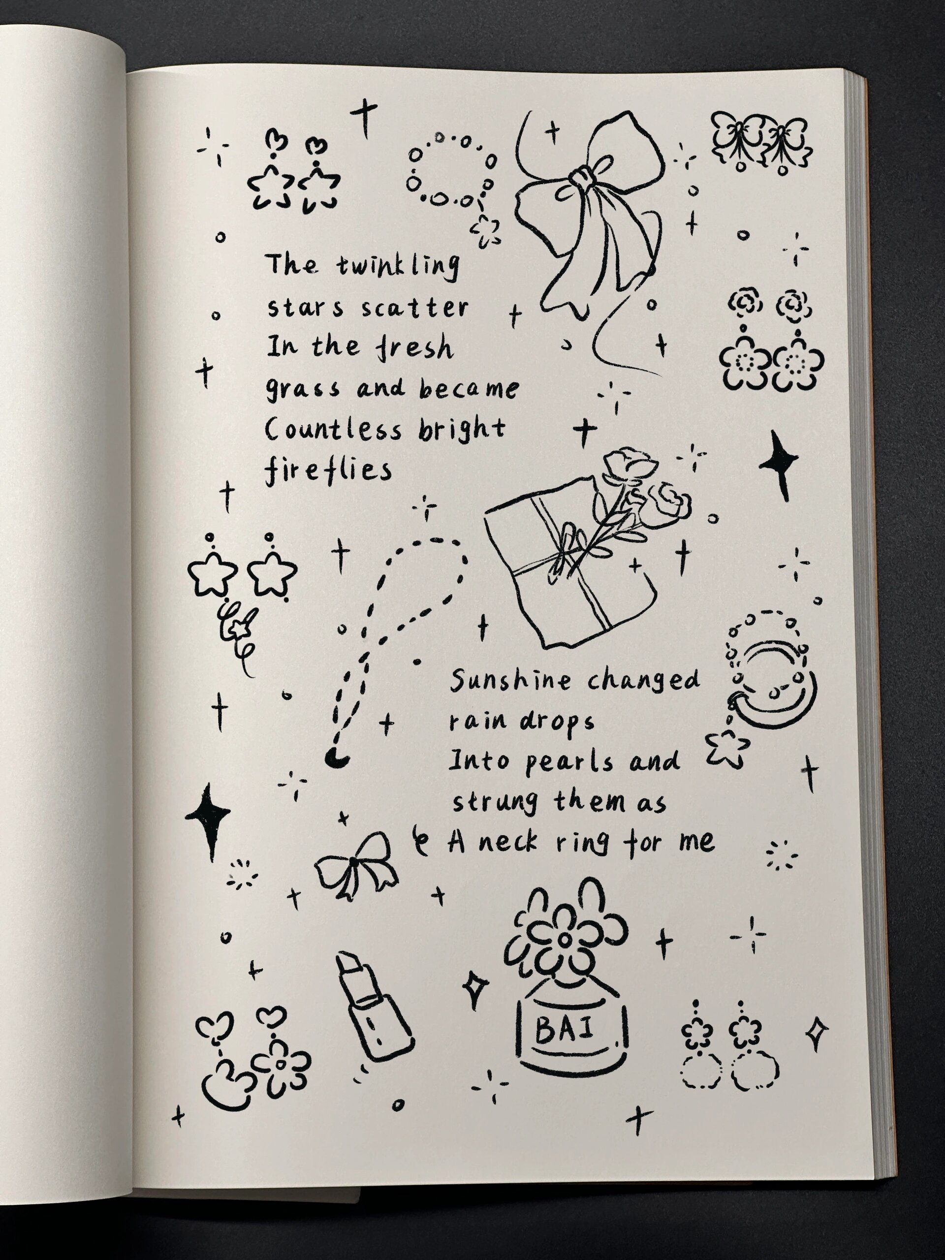 ins风简笔画手帐素材