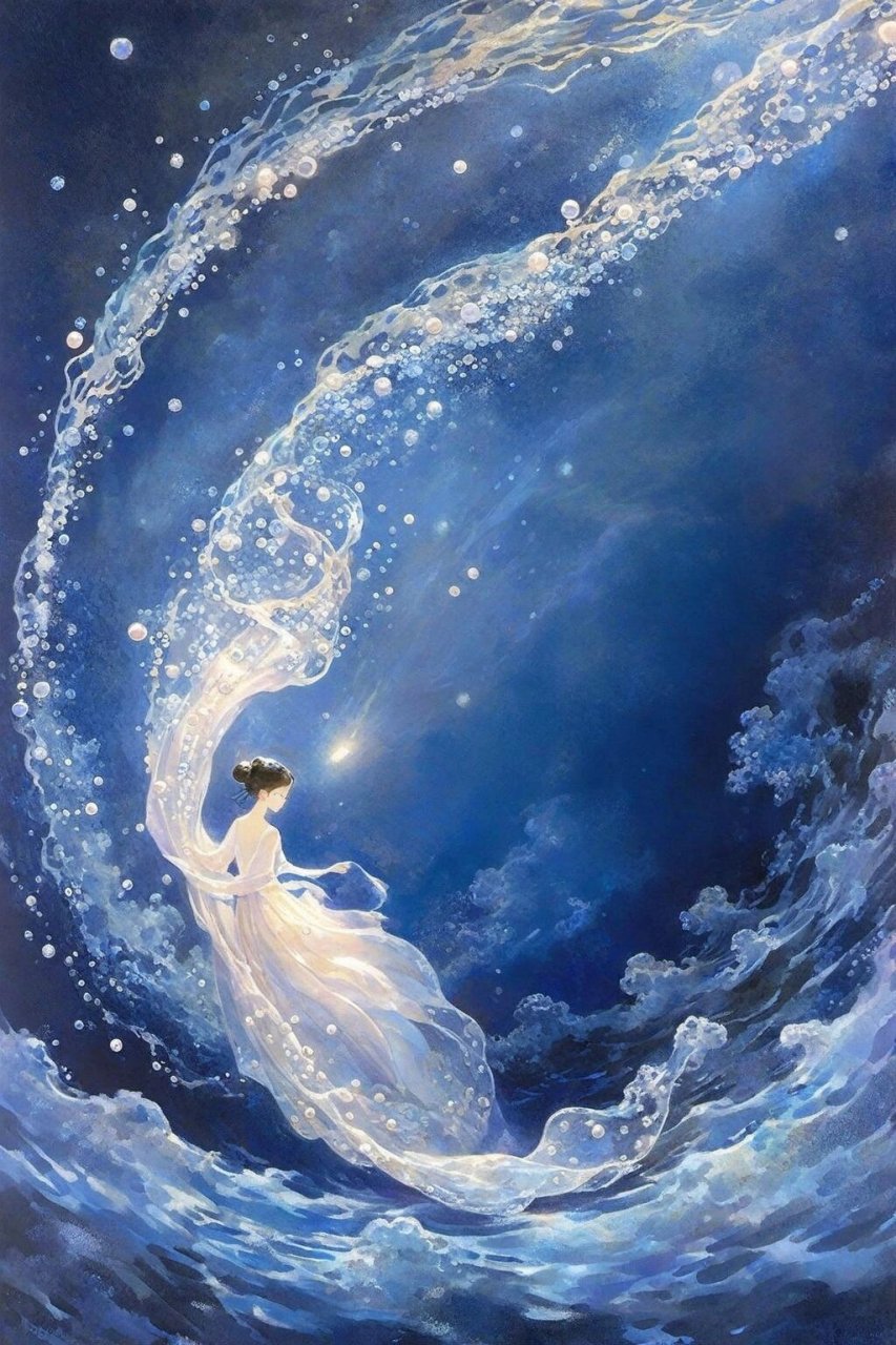 古风插画|深海梦境  深海,那个神秘又令人畏惧的地方,对于很多人来说