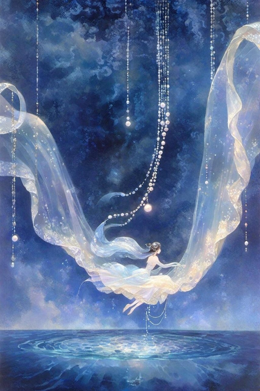 古风插画|深海梦境  深海,那个神秘又令人畏惧的地方,对于很多人来说