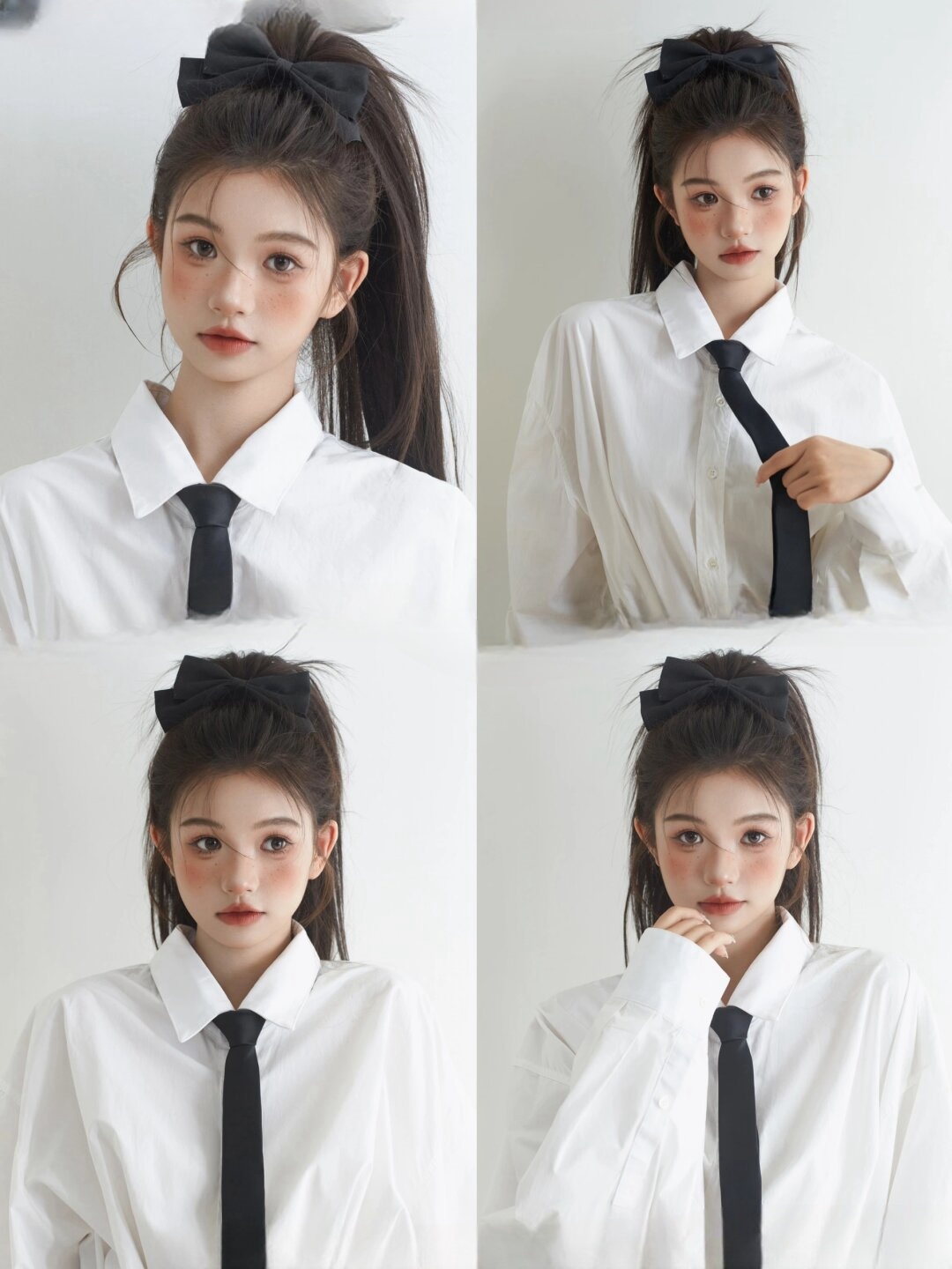 无论是甜美的少女妆容还是酷酷的发型设计只要自己喜欢就是最好的