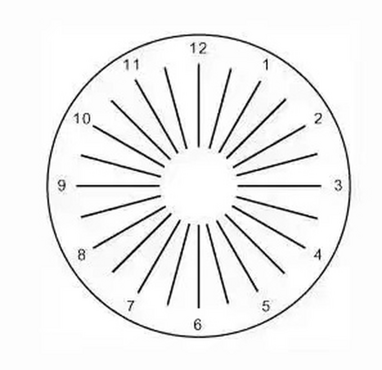 非近视眼患者看到的则只是竖条,视力好的还可以看出阴影.