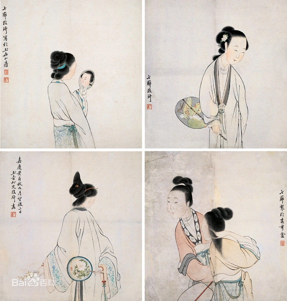 改琦国画仕女作品赏析