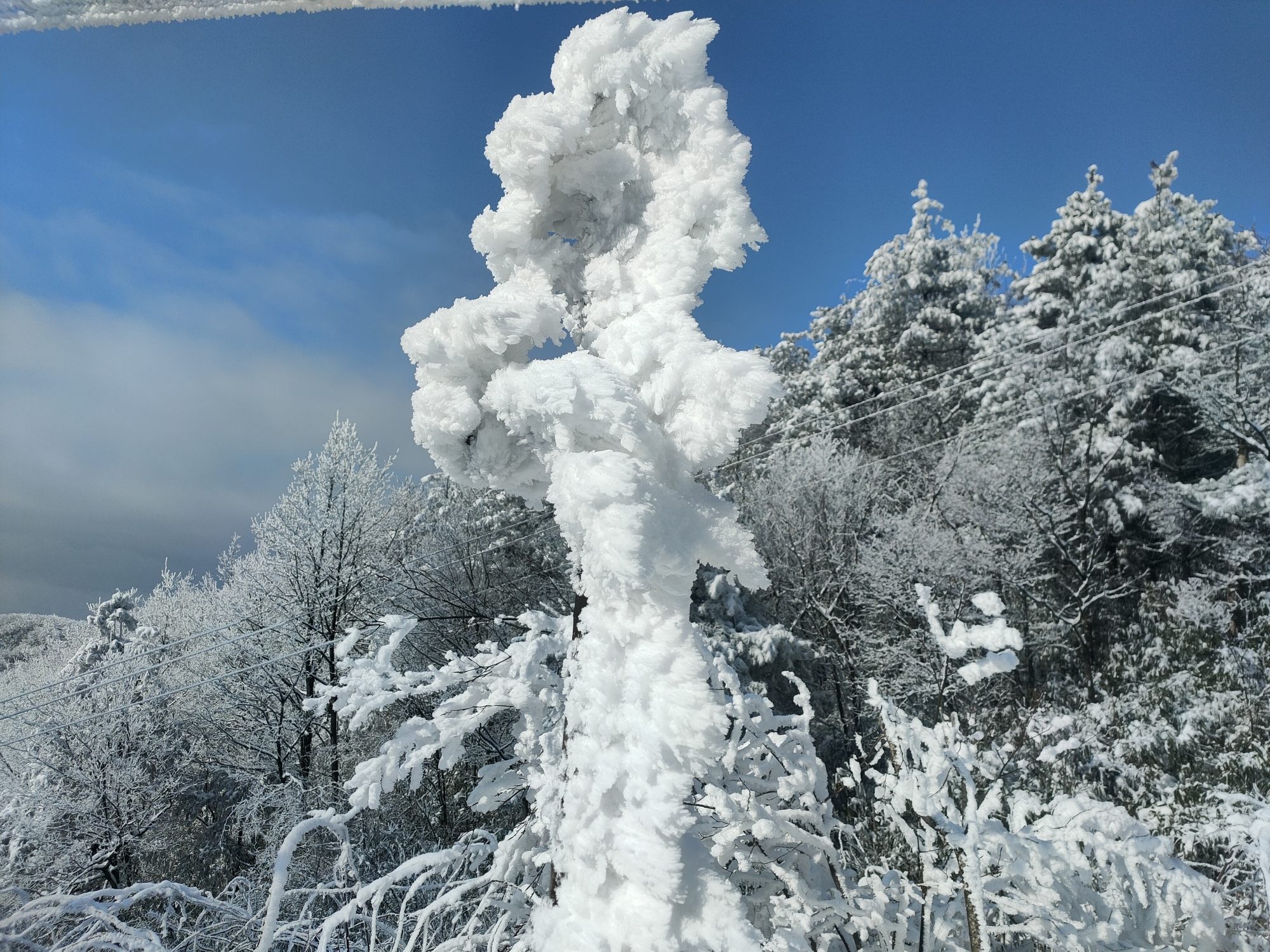 汉江源雪景图片