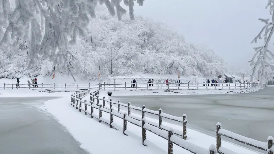 汉江源雪景图片