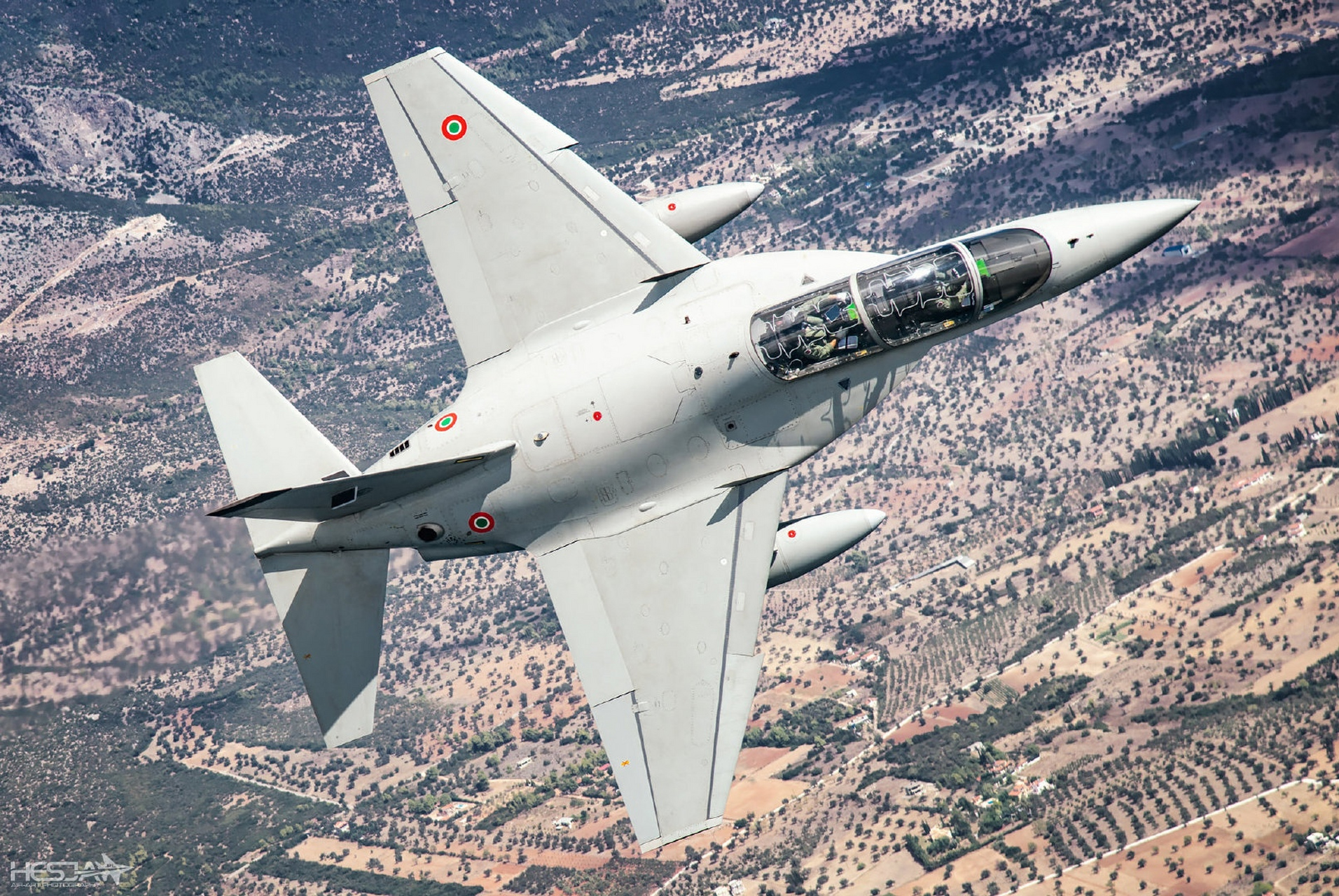 战机欣赏:意大利空军的m346高级教练机,该机和雅克130是一棵树上结出