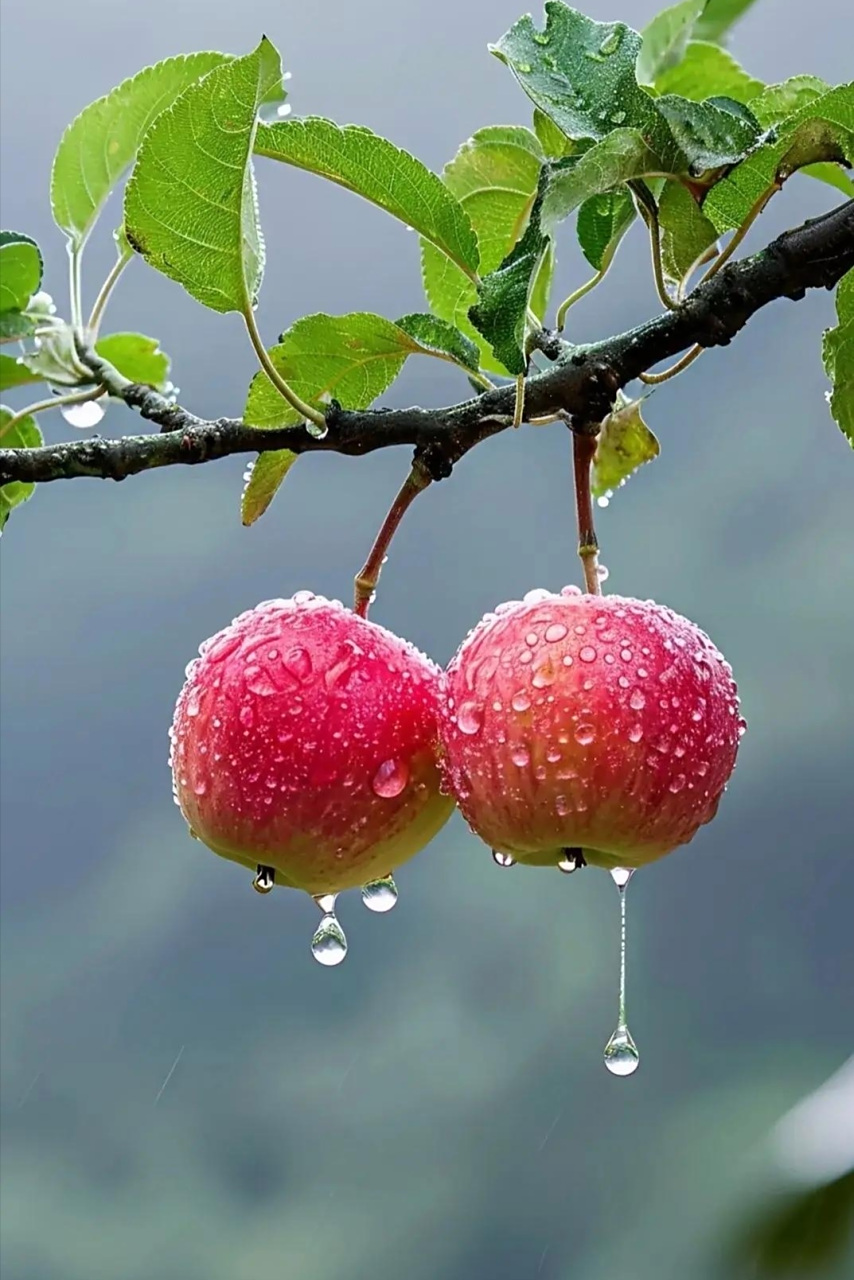 嘎嘣脆的大红苹果🍎,大山的馈赠,个个秀丽,脆甜欲滴