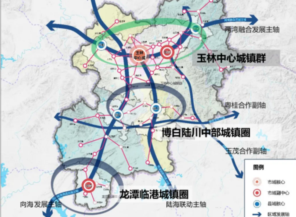 据消息报道,广西玉林市已经公布了2035年规划,未来将大力发展两个区