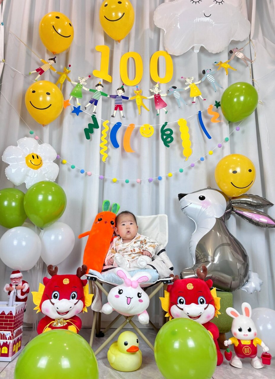 纪念与你相识的第100天  今天是与你相识的第100天,百日宝宝!