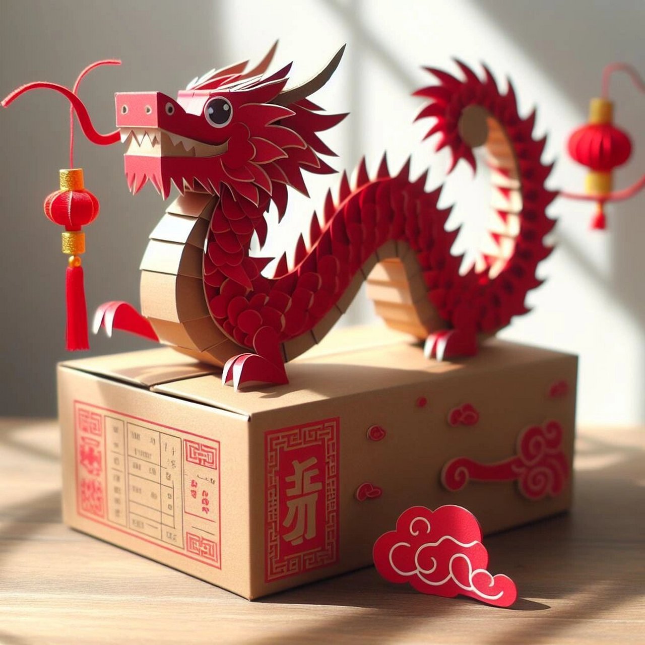 废物利用环保手工制作超级可爱的纸龙  变废为宝