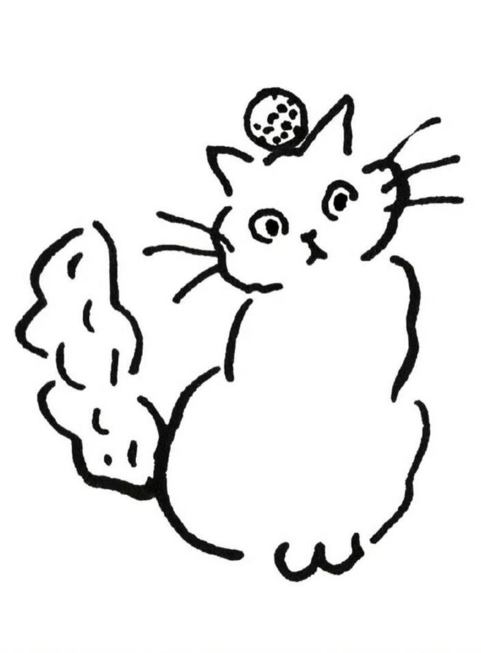 每日艺术家 笔下的喵星人  其笔下的喵星人形象简洁明快,非常有艺术感