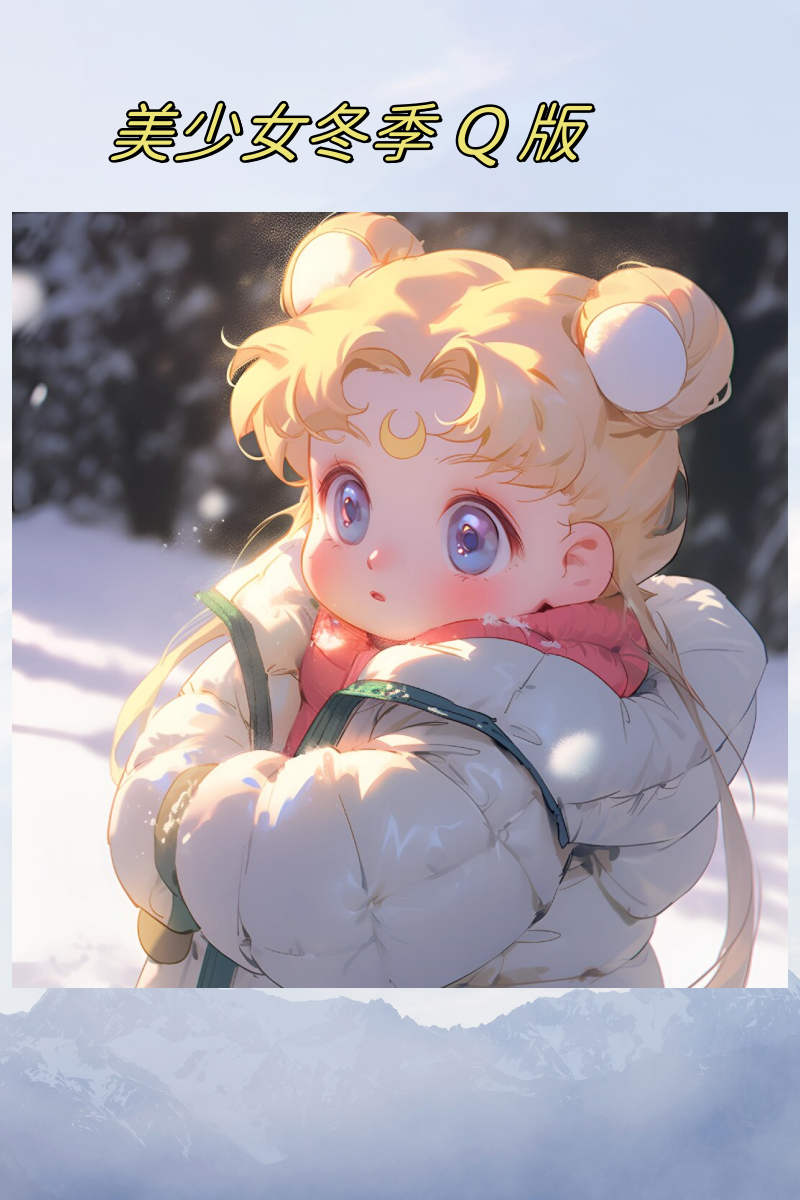 美少女在冬季的形象总是让人感到温馨和可爱