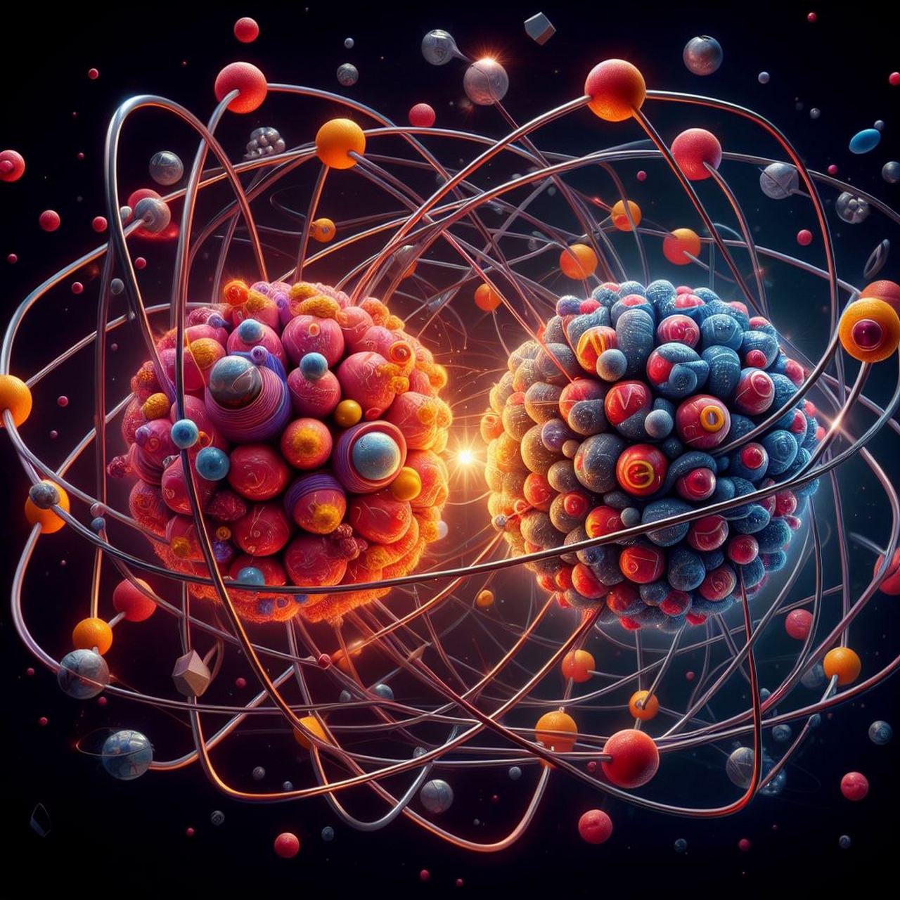 原子是由电子,质子和中子组成的