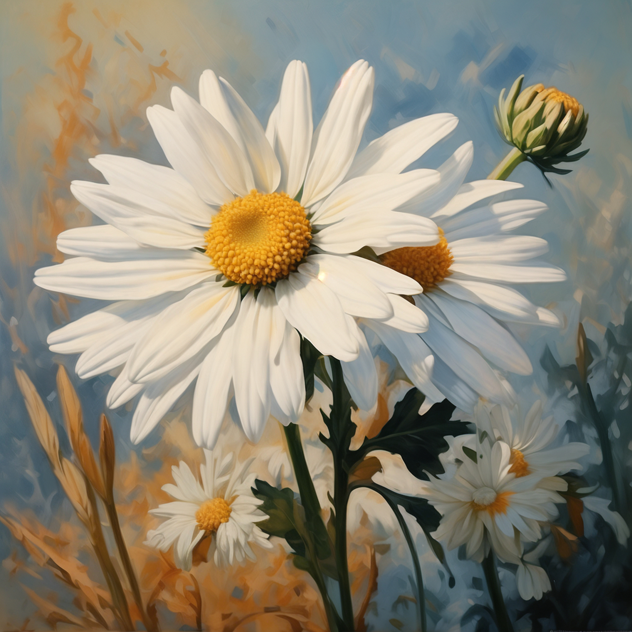 雏菊的头像图片   一朵娇小的雏菊正悄然绽放, 它的花瓣洁白如雪,中间