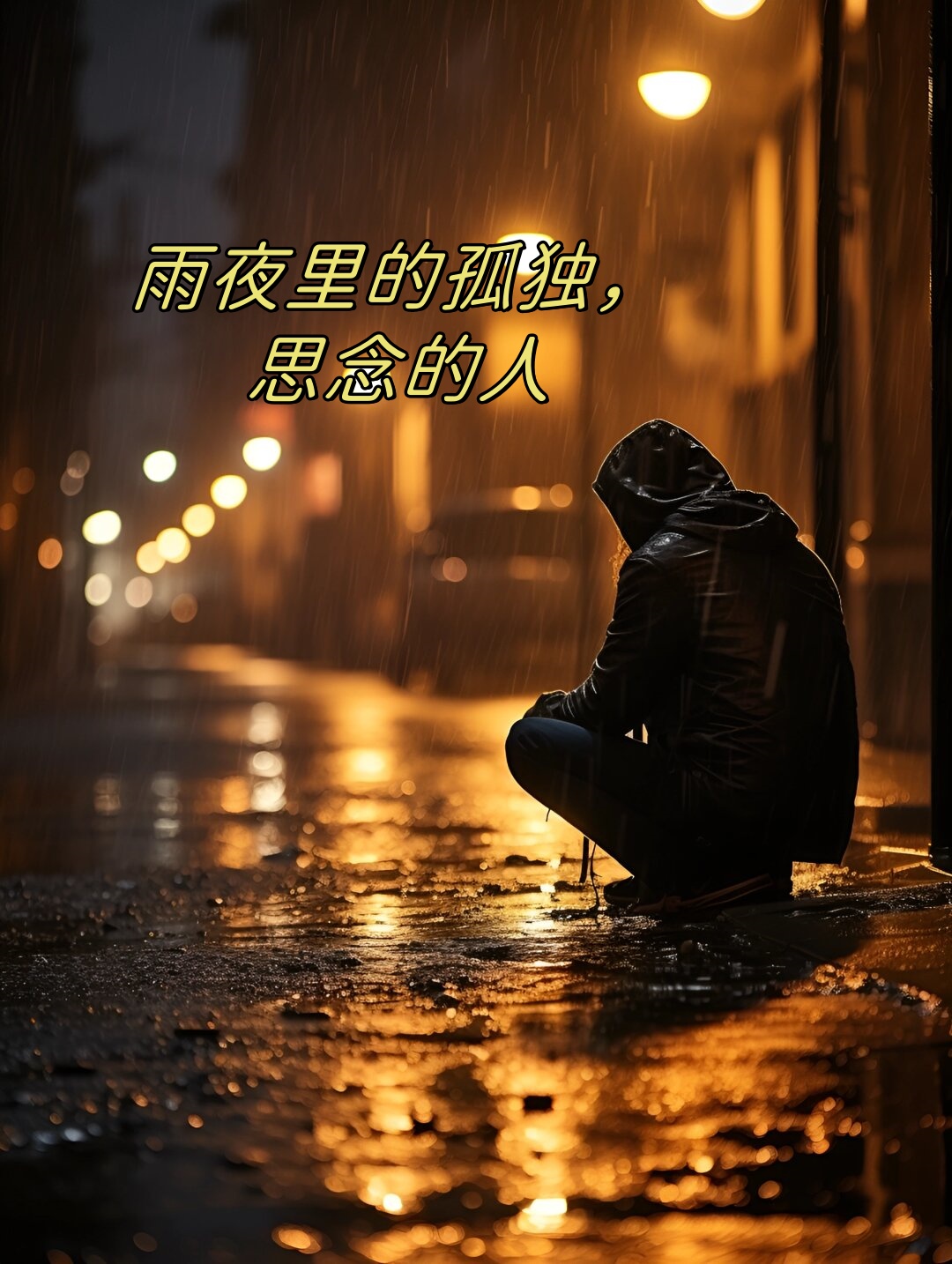 雨夜里的孤独,思念的人