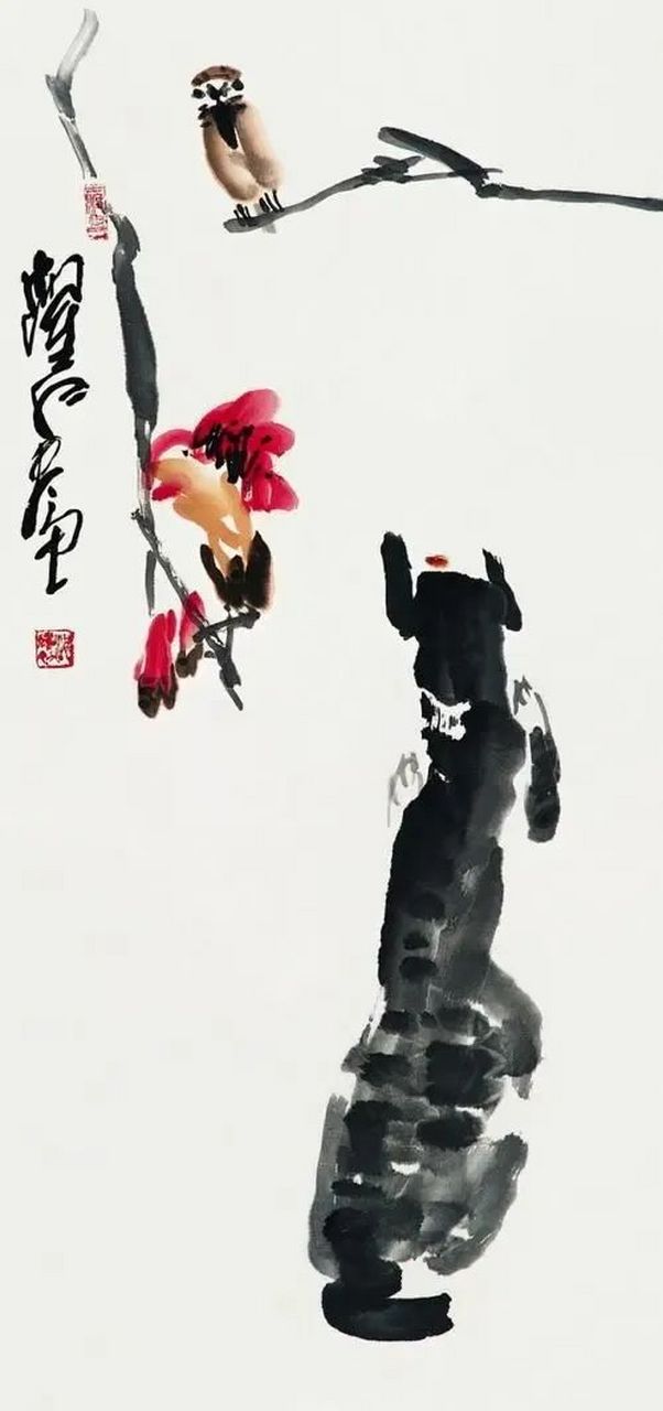 这大写意花鸟,令人叫绝