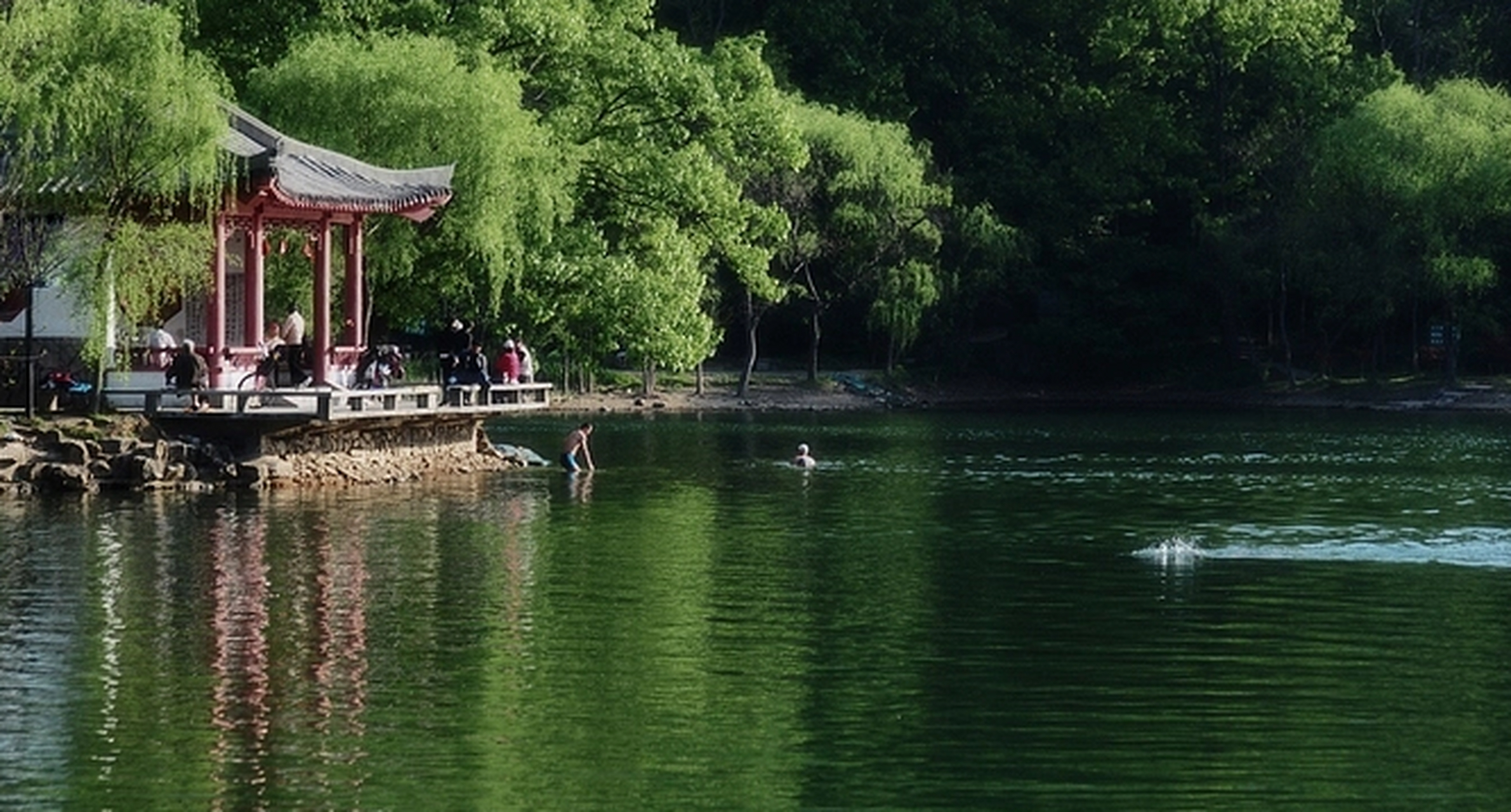 紫霞湖风景图片图片