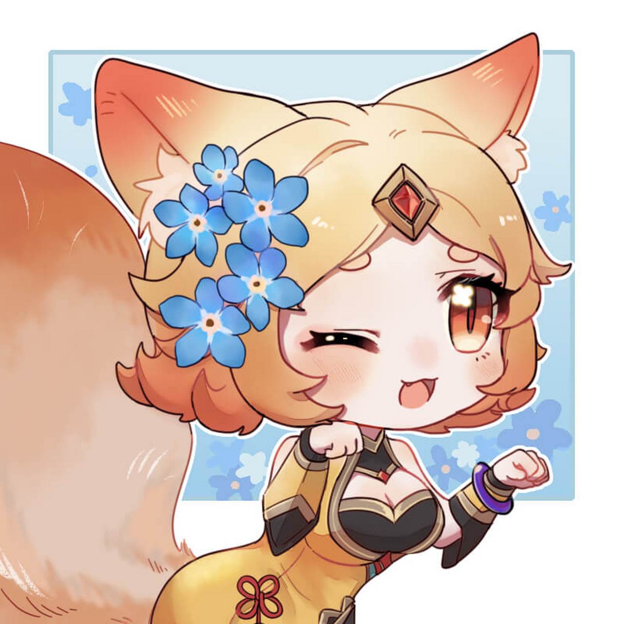 王者荣耀q版游戏头像 把王者荣耀游戏的人物变成了qq的头像.