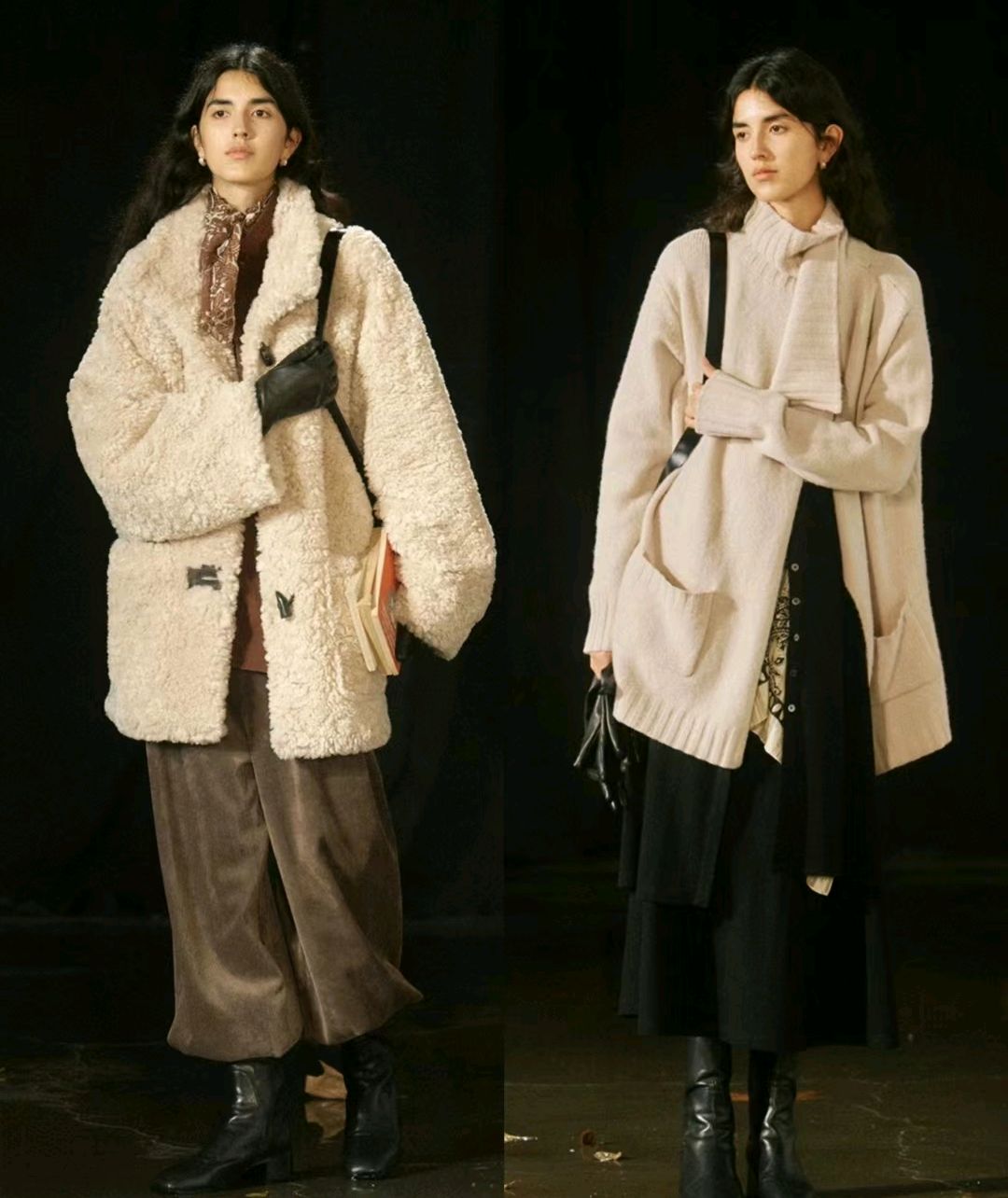 冬季北欧简约风穿搭示范,冷调的少年感才是最撩人的