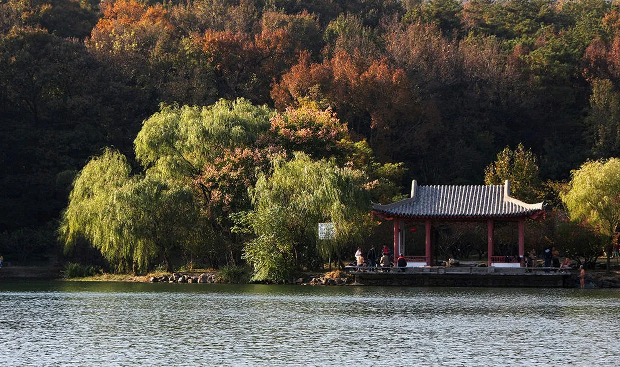 紫霞湖风景图片图片