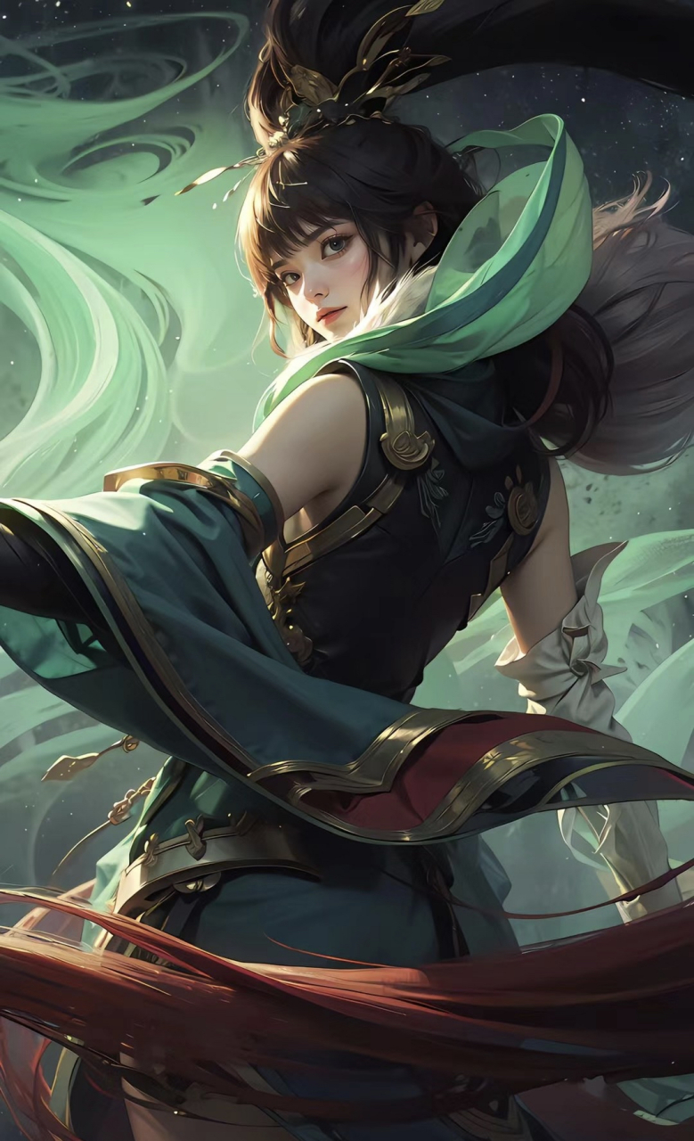 王者荣耀绝美花木兰高清手机壁纸  这完美无缺的身材,无暇脸孔,要是有