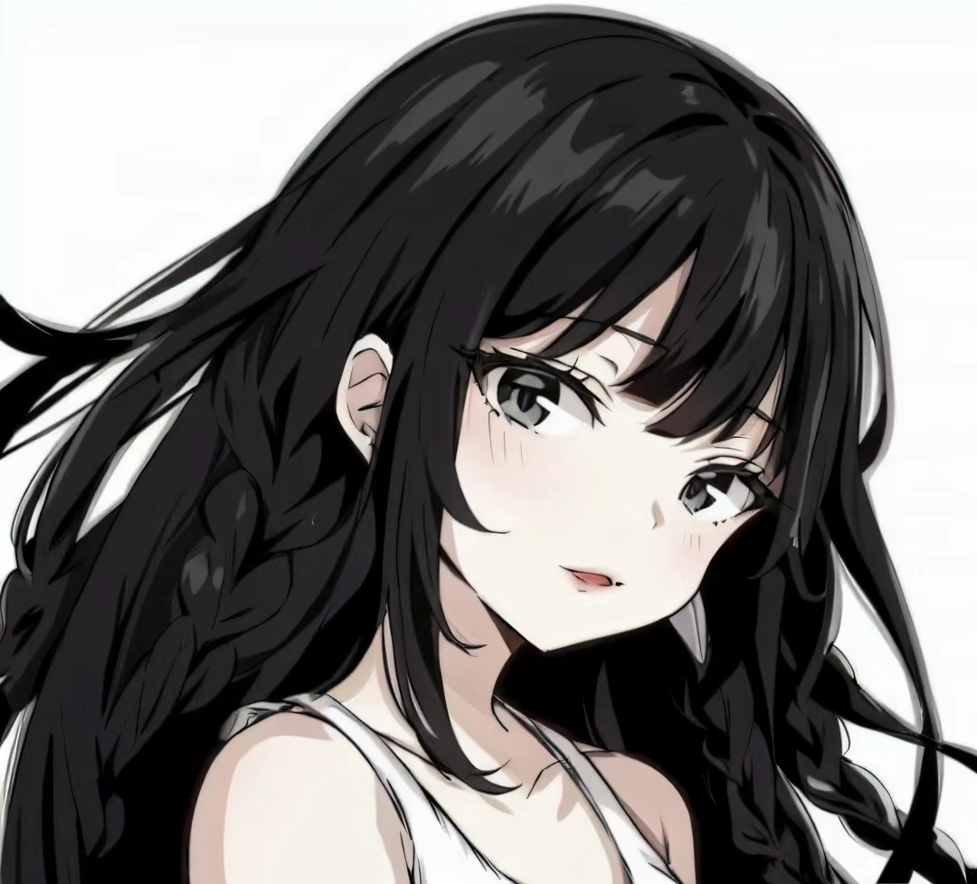 白底黑发冷漠子3