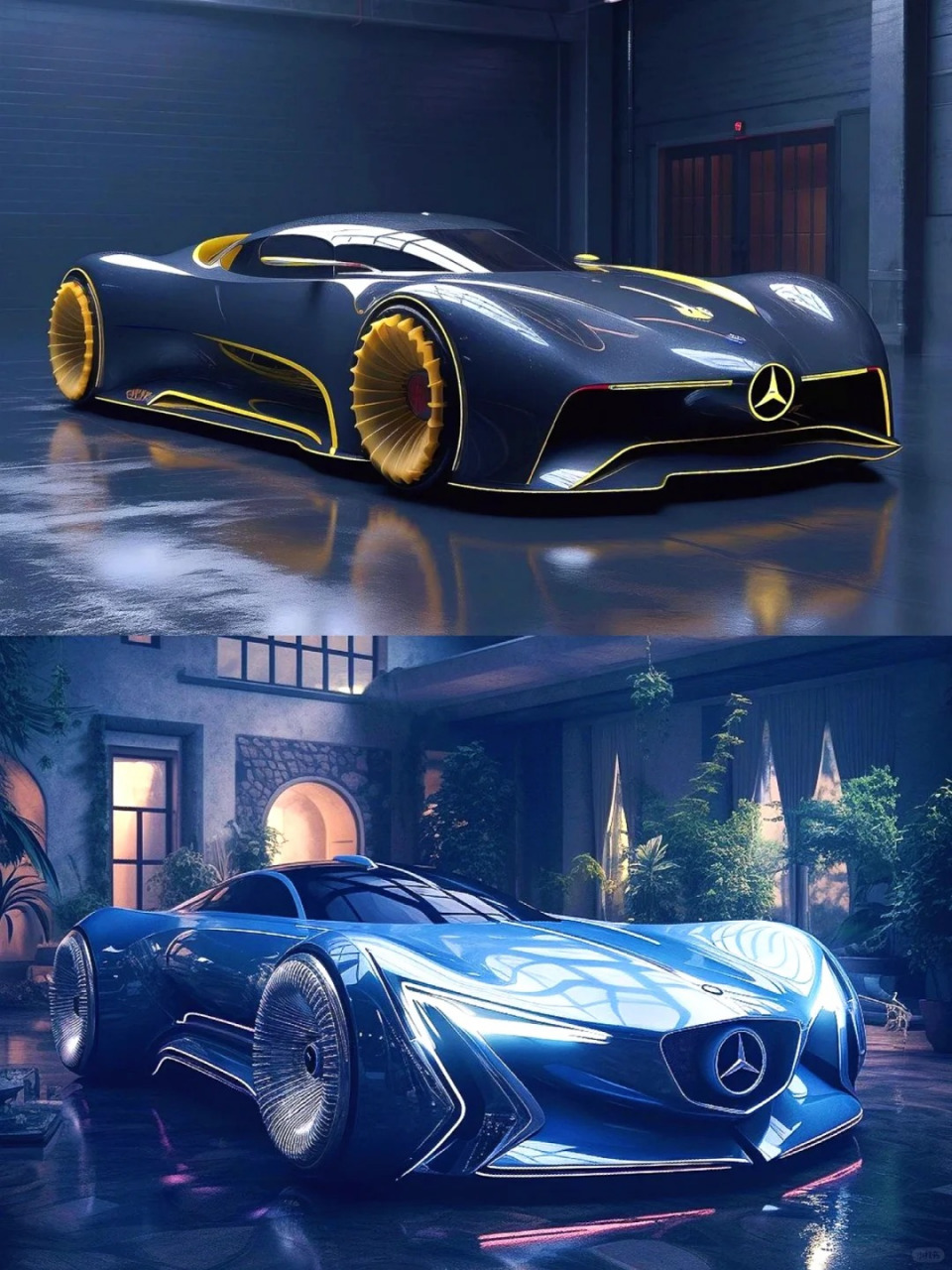 这辆车的设计简直是未来感十足,让人一眼就能看出它是奔驰出品