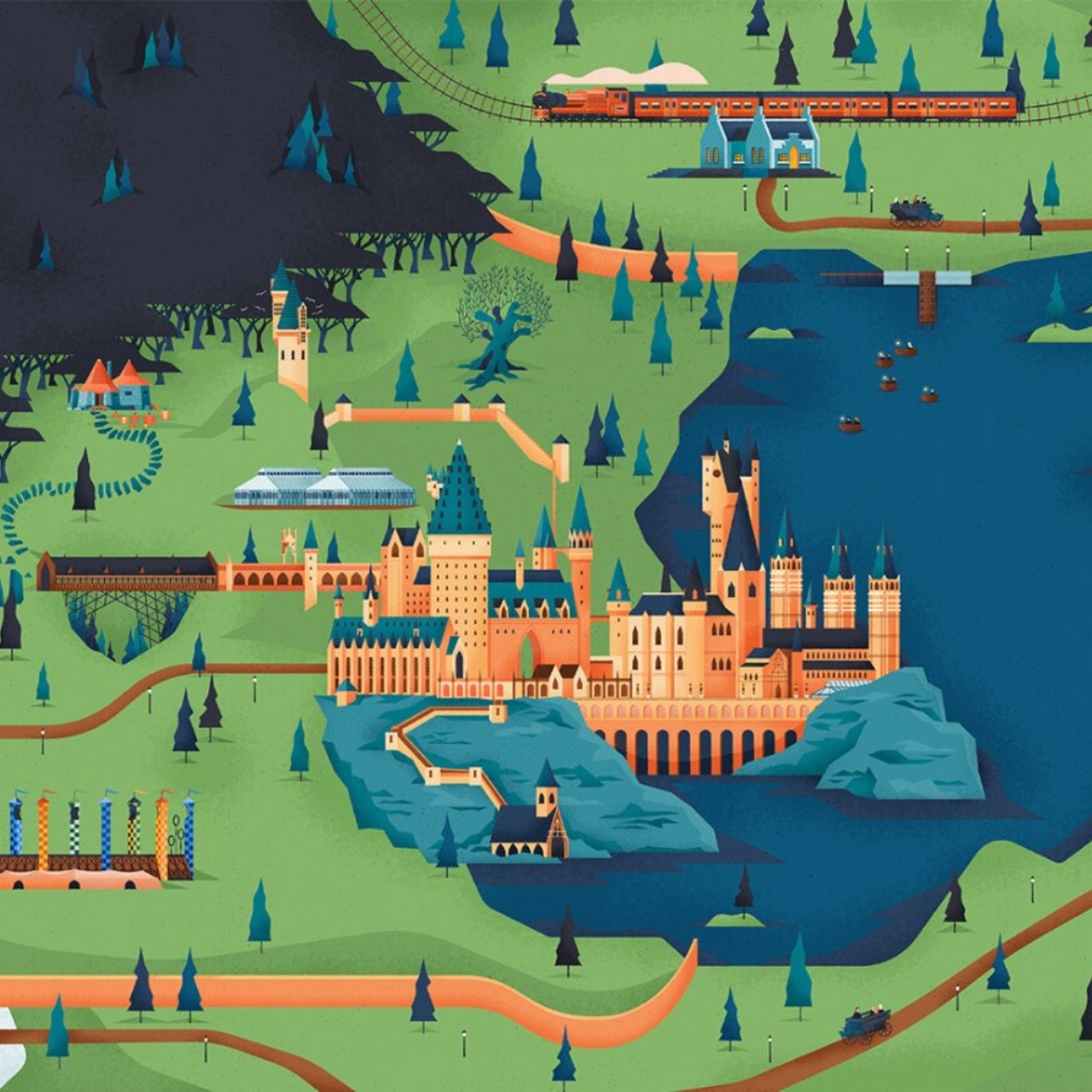 细节满满的魔法世界绘本