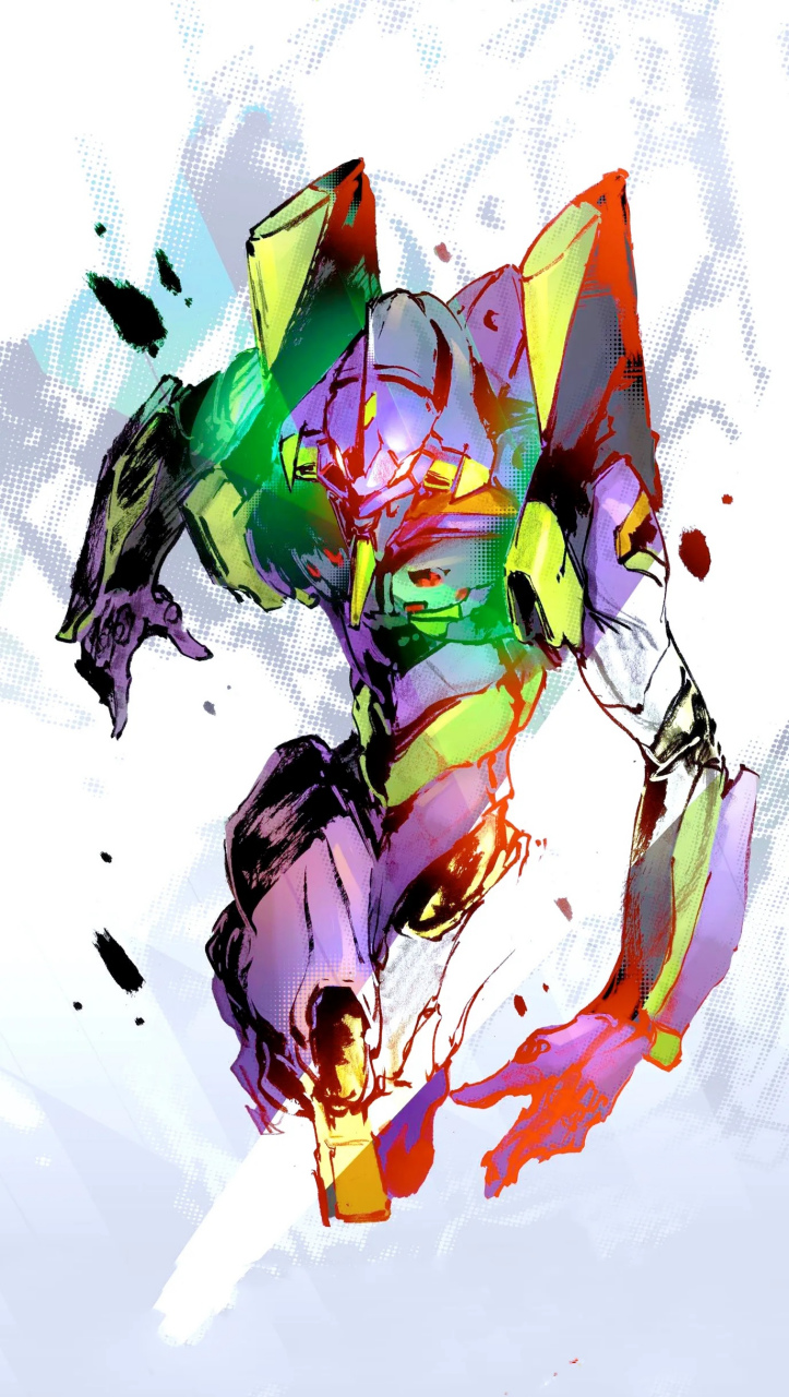一组动漫《新世纪福音战士/eva》插画作品欣赏,展现了剧中人形决战