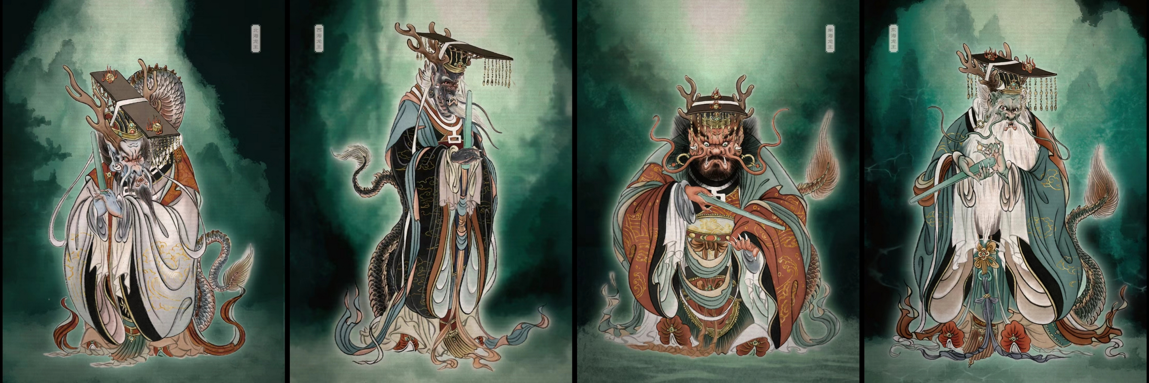 四海龙王是中国民间所敬之神.